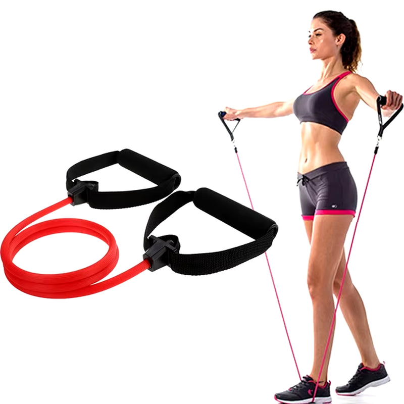 Portable Yoga Pilates Bar Stick with Resistance Band Home Gym Muscle Toning Bar Fitness Stretching Sports Body Workout Exercise