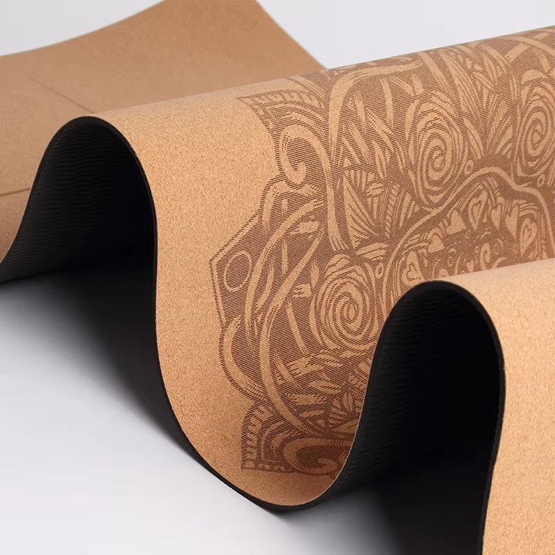 Cork Yoga Mat Intensive Non-Slip 183*56*0.5Cm TPE Fitness Pads Thin Environmental Pad Yoga Mat Yoga Mat