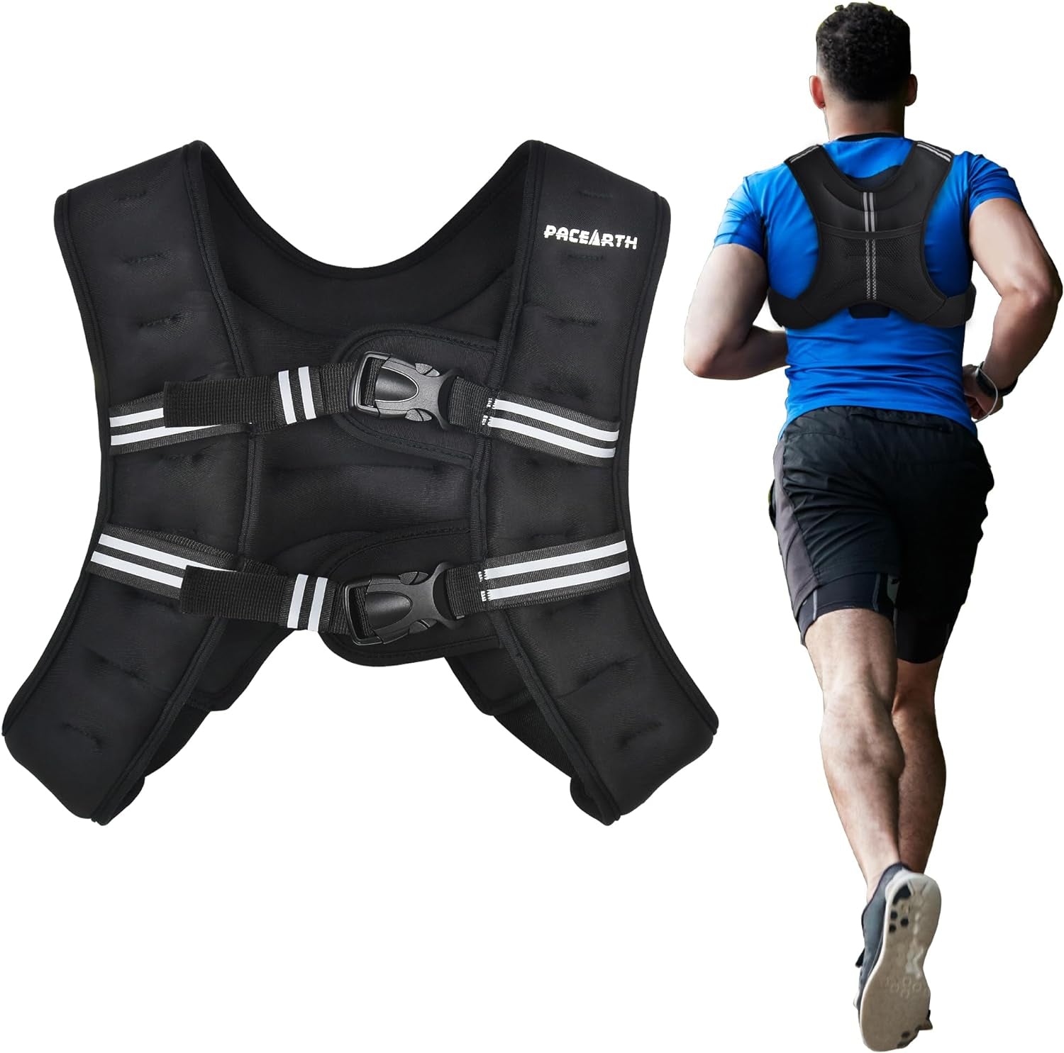thumbnail image 2 of Outdoors-Online Weighted Vest 110LB – Adjustable For Men/Women, Black Oxford Fabric 2 of 3