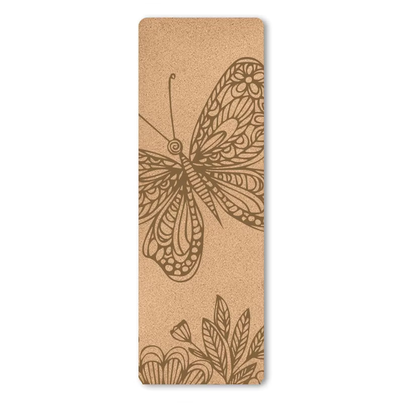 Cork Yoga Mat Intensive Non-Slip 183*56*0.5Cm TPE Fitness Pads Thin Environmental Pad Yoga Mat Yoga Mat